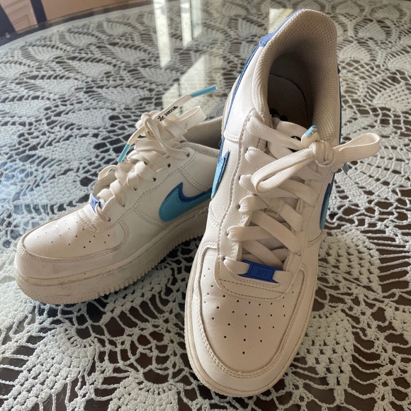 Nike Air Force 1 Low '07 LV8 82 Medium Blue, sz US 5.5 - Picture 1 of 8